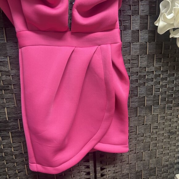 Mable Deep V-Neck Flutter Sleeve Mini Dress Size Small - Picture 6 of 10